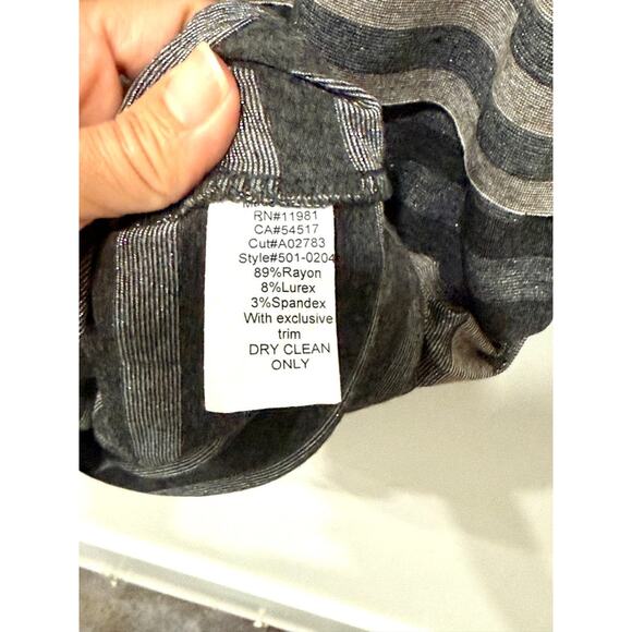 NWT B44 Dressed Desi Tiered Bandage Mini Dress Black Gray Women's Size Medium - Picture 4 of 4